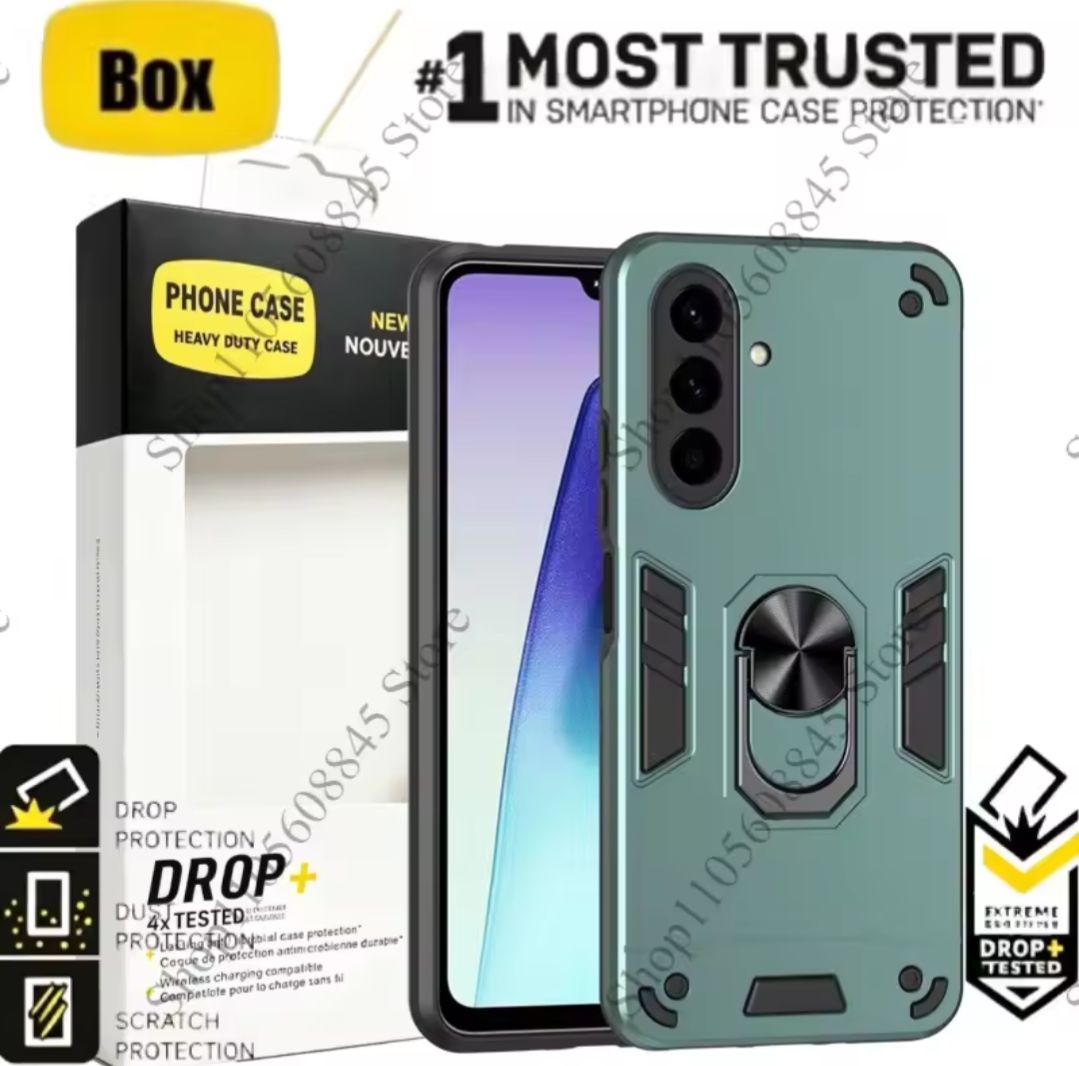 Samsung Galaxy A17 Phone Cover TPU Hard Ring Car Ring Bracket Shockproof Back Cover