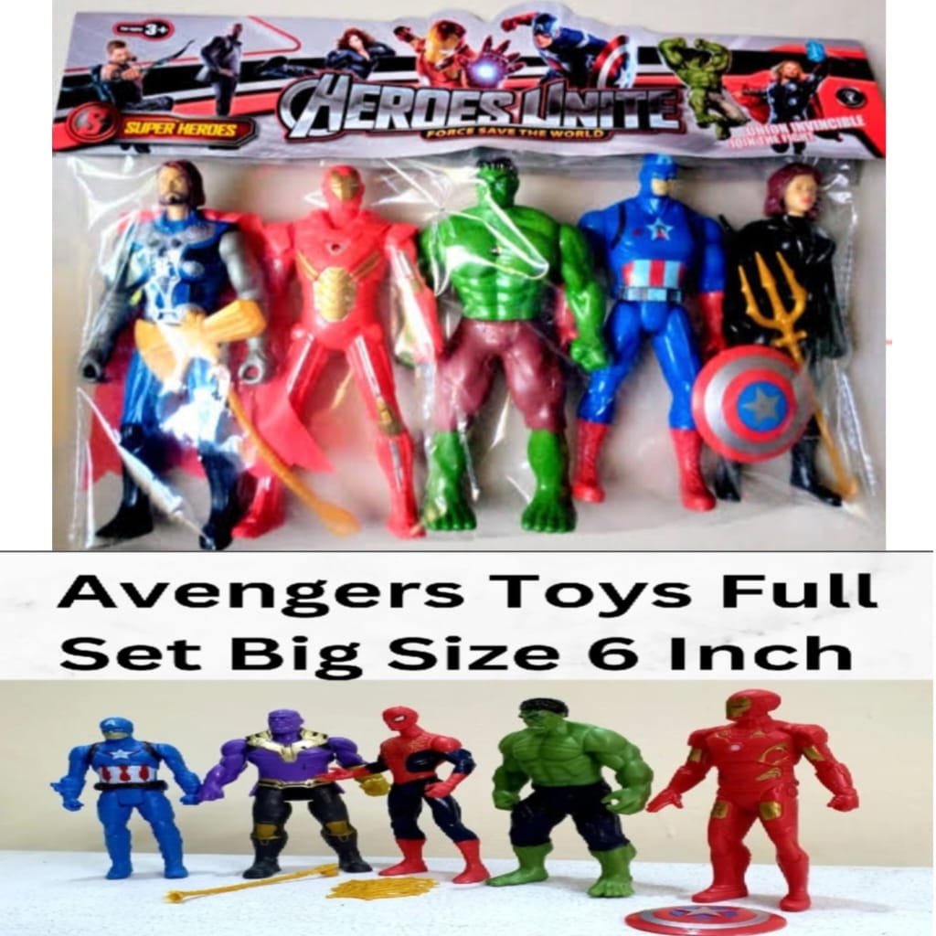 Avengers Toy Full Set , best gift ever for Kids, Spiderman, Batsman, Hulk, Captain America