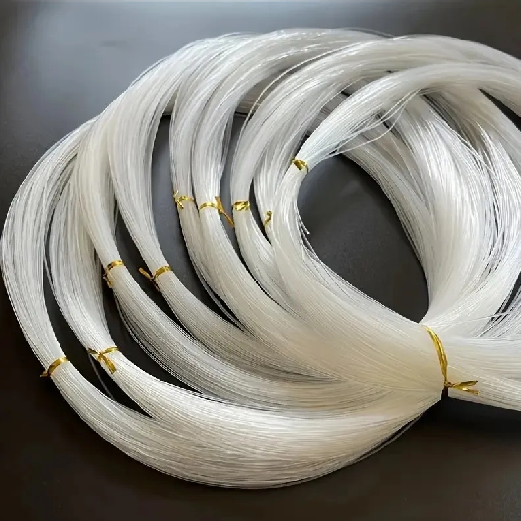 50Meter Fish Wire White Super Strong Mono filament Main Sinking fish Line Fish Wire All Sizes 0.3mm - 1mm Fish Wire, Nylon String Thread, Nylon Fish line, DIY Customize Art & Craft