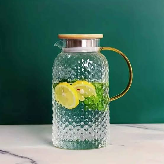 67oz Glass Pitcher with Steel Lid
