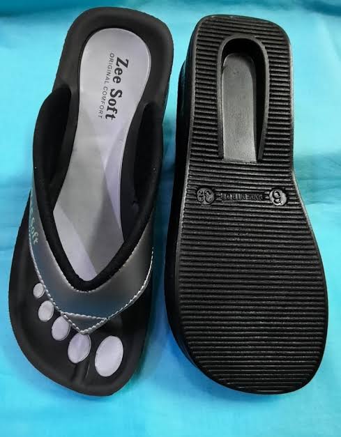 Synthetic Leather Wedge Sandals & Comfy Flip Flops for Women ZeeSoft Women PU Leather Slippers & chappals