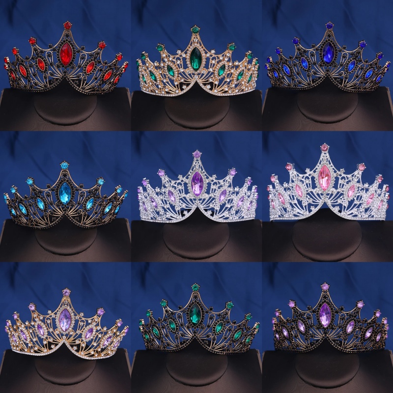 Bridal Crown Baroque Vintage Princess Queen  Headwear Crystal Tiara For Women Wedding Crown Hair Dress Accessories Jewelry