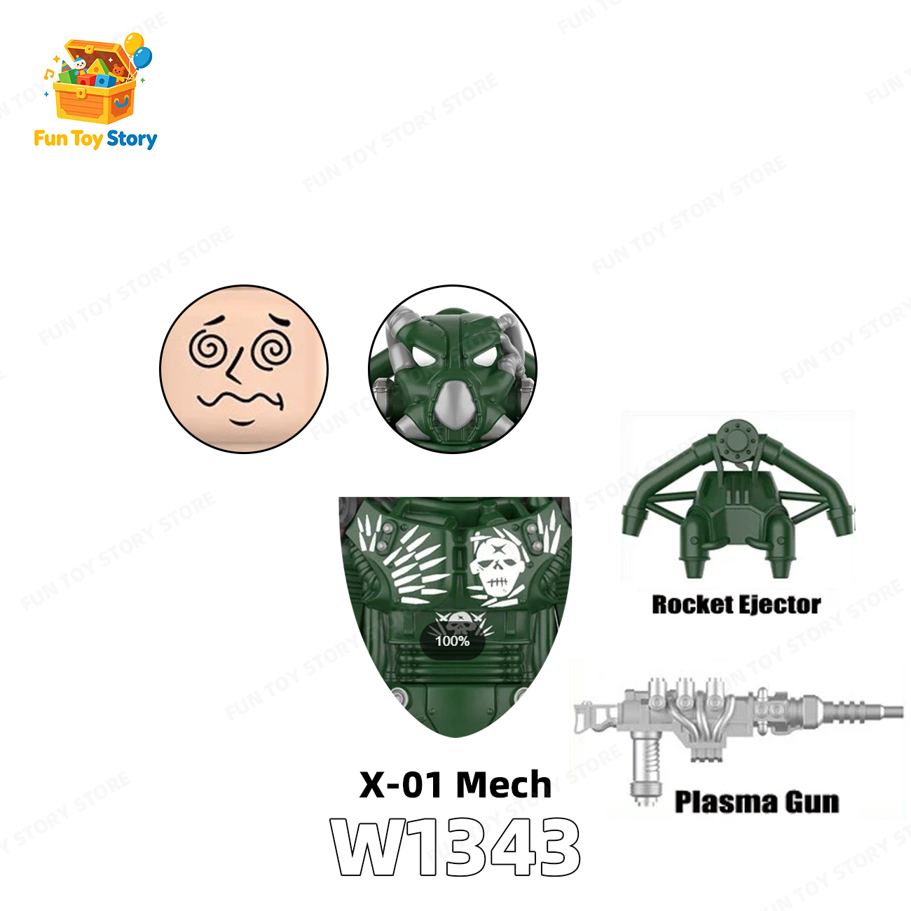 T60 Power Armored Officer Character Compatible with Third Party Models, Building Blocks, Toys, , and Enthusiasts' Collectio