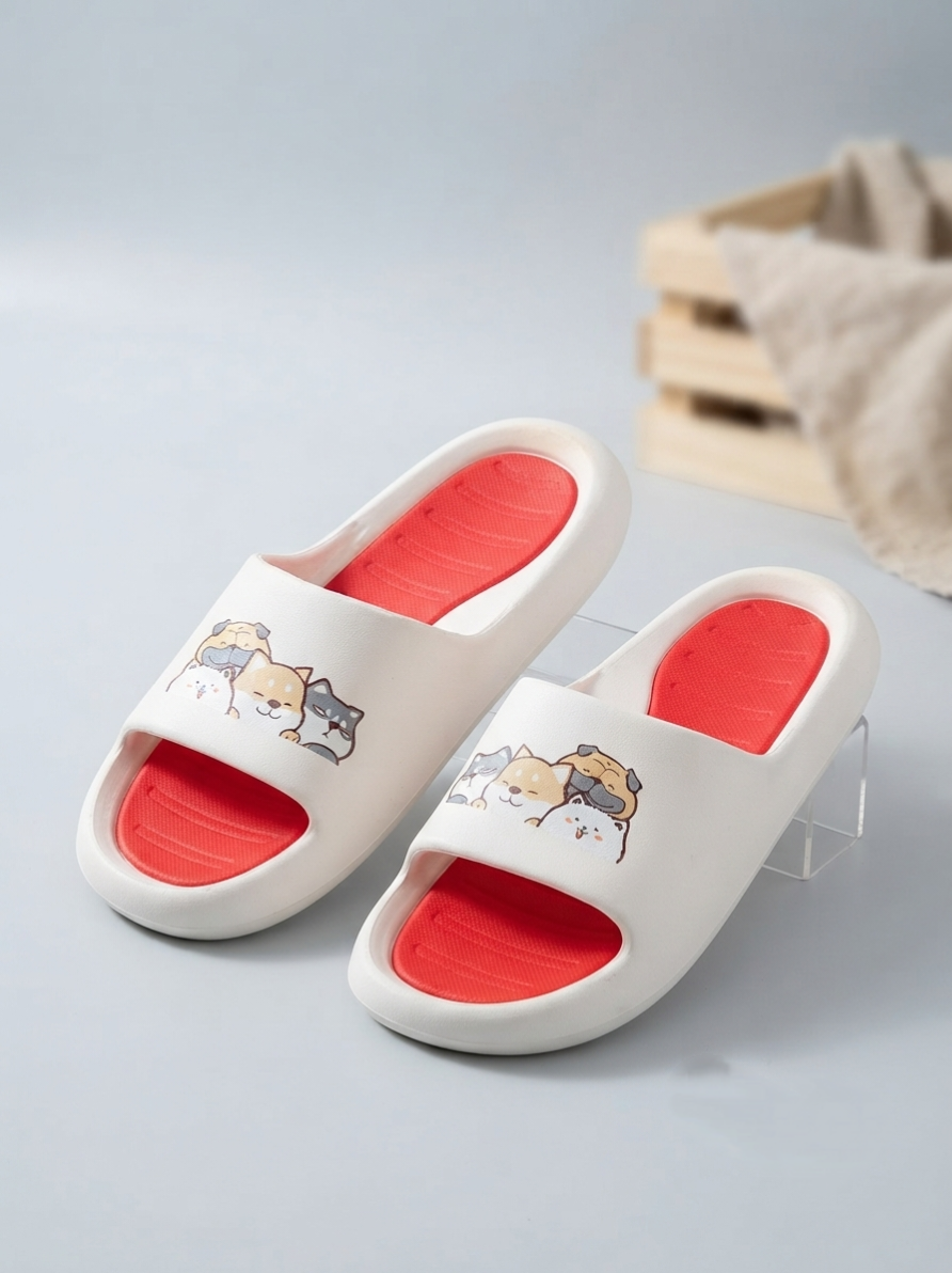 Girls & boys Regular Cats & dogs slippers