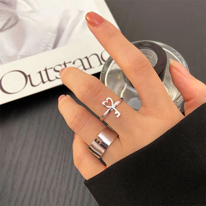 lock And Key Design Couple Ring Pack of 2/Couple Ring/Friendship Ring By BSM