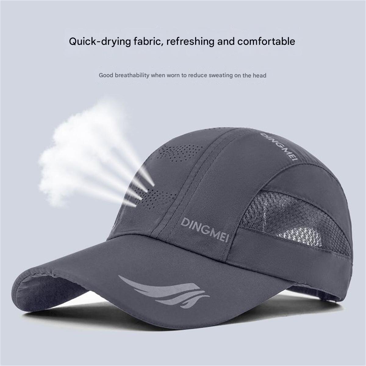 Hat men and women summer quick-drying baseball cap thin sunshade sun protection duckbill cap summer outdoor sports sun hat