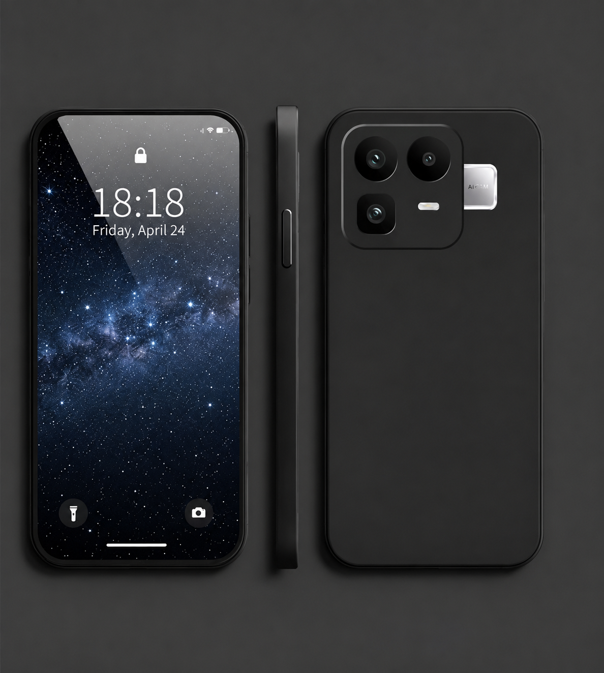 RealMe NEO8 5G,Matte Black Frosted Texture, Soft Flexible Anti-Scratch Anti-Fingerprint