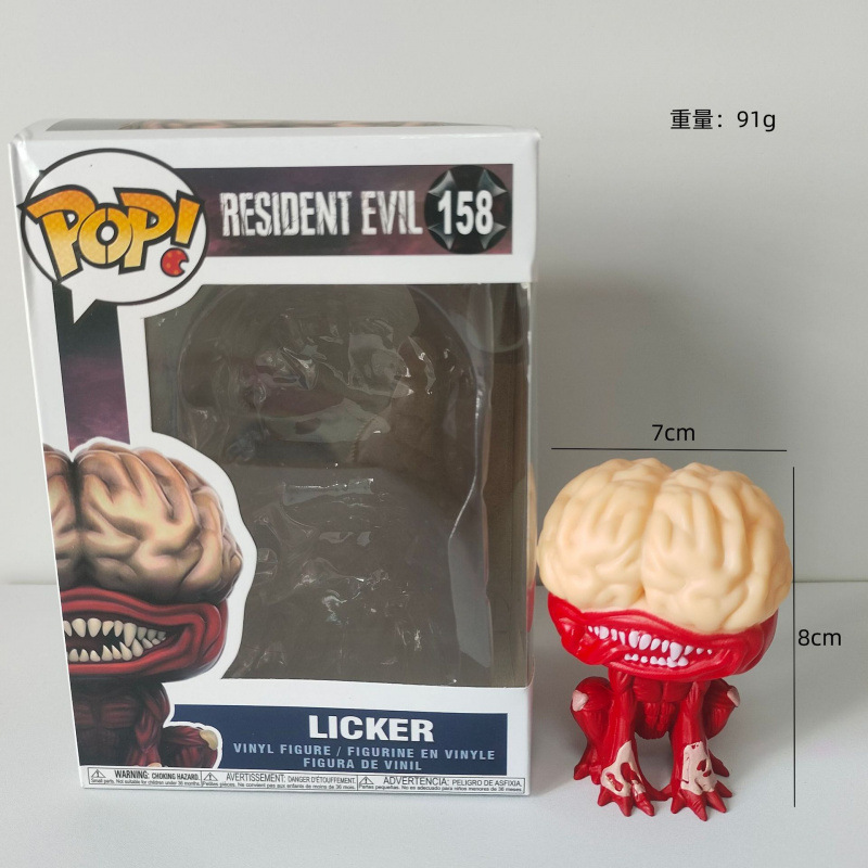 Boxed Resident Evil POP Style Figures Zombie Monster Character PVC Doll Desktop Decor Collectible Model Toy  for Gaming Fans