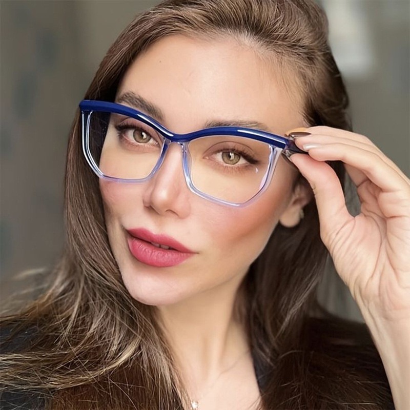 Fashion Cat Eye Women Glasses Frame Eyewear Men Red Pink Shades Eyeglasses Frame