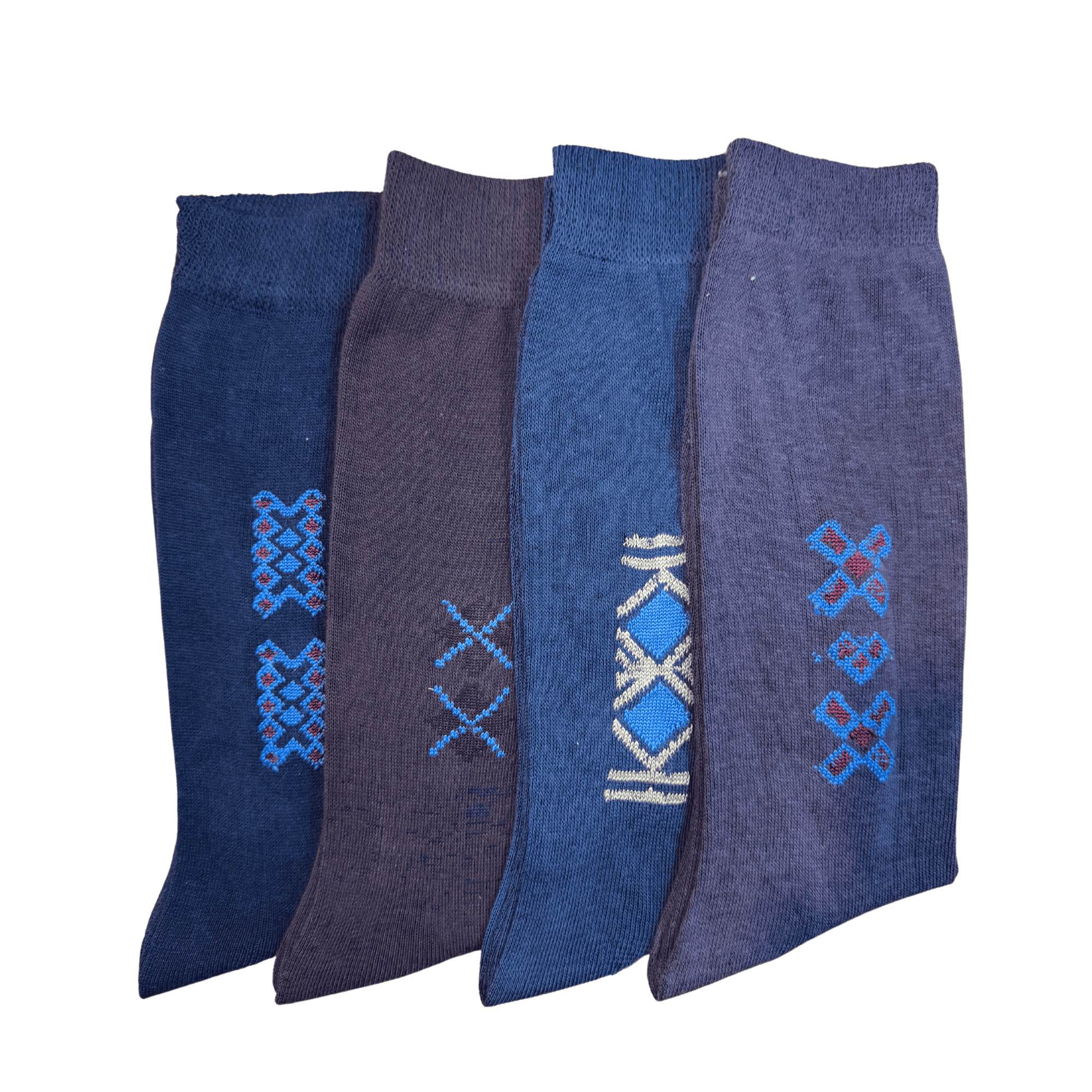 Men’s 20 Single-Thread full Socks - Comfortable, Light weigh, and Affordable Everyday Essentials for men, multicolour & multidesign ,Cotton Blend Socks | Lightweight Breathable Daily Wear Crew Socks | Pack of 4, 8 & 12 Pairs