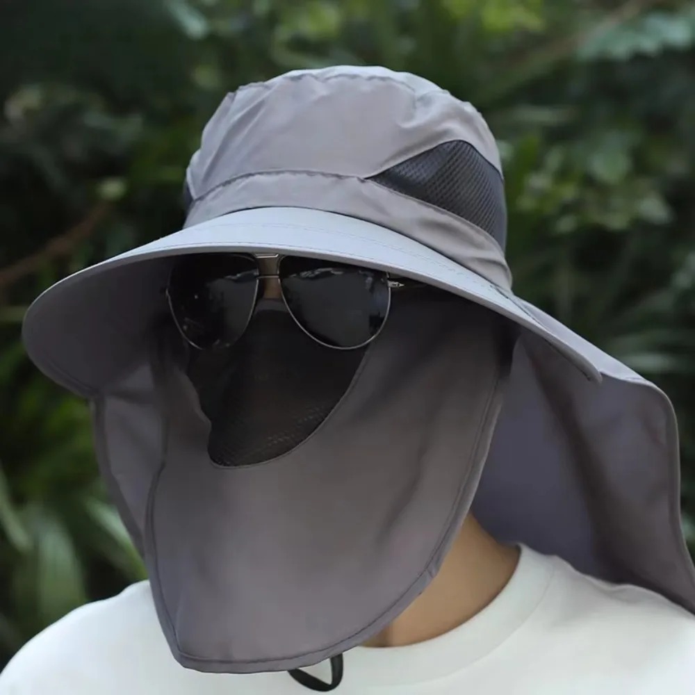 Outdoor Unisex Summer UV Protection Fishing Hat Breathable Sunshade Cap