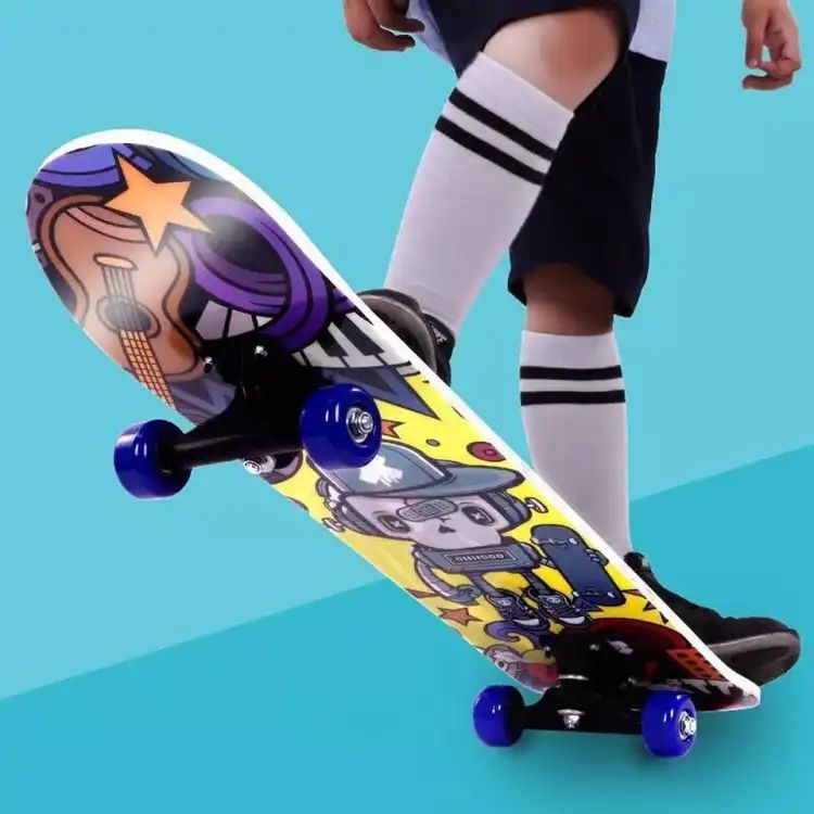 Skate Board Pure Wooden 17 Inch For kids