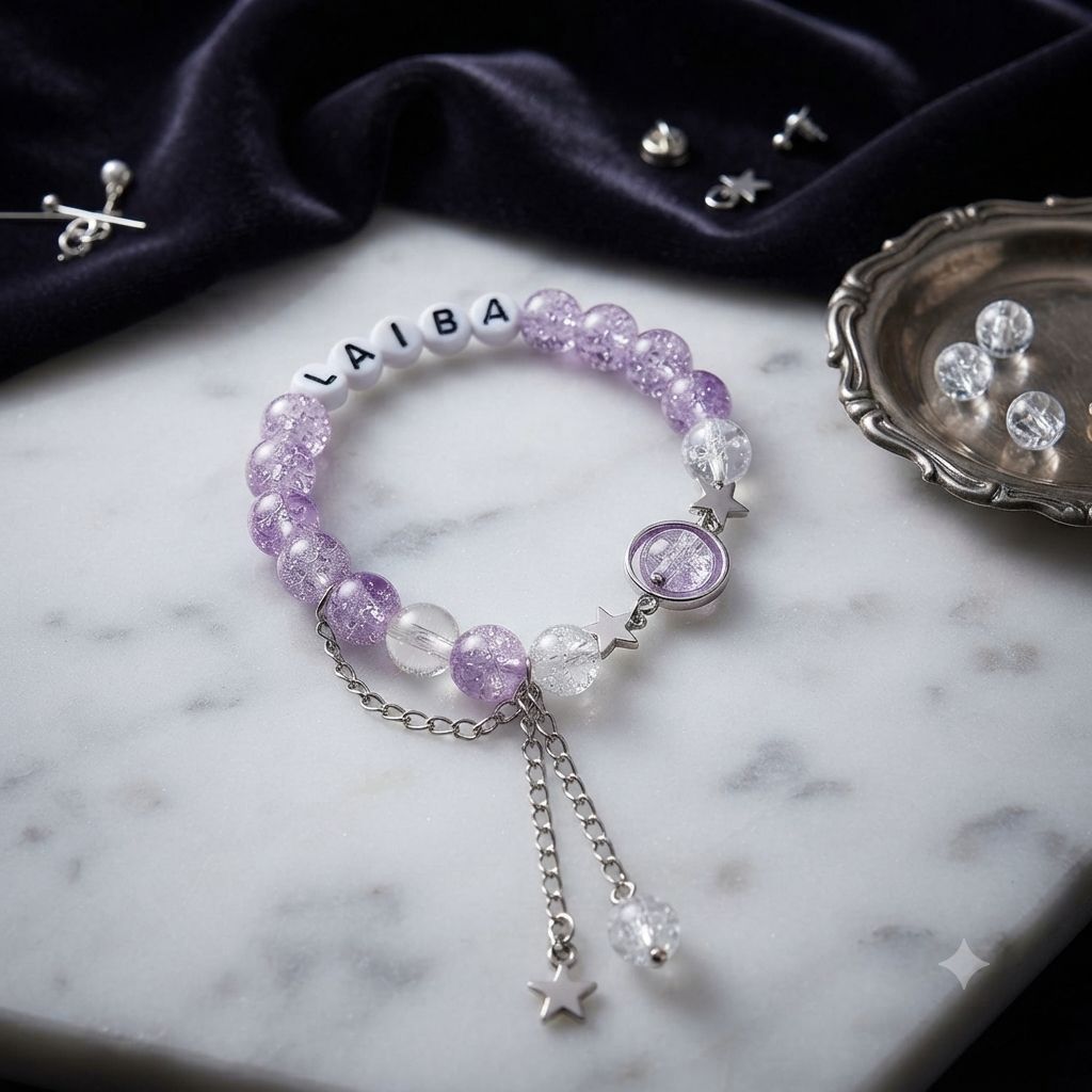Luxury Handcrafted princess star charms Bracelet,Elegant Minimalist Jewelry for Women & Girls,Aesthetic korean Jewelry,Party Wear Bracelet,Charm Bracelet,Handcrafted adjustable Bracelet for Girls,Galaxy Bracelet,Trending Accessories,Gift for minimalists,