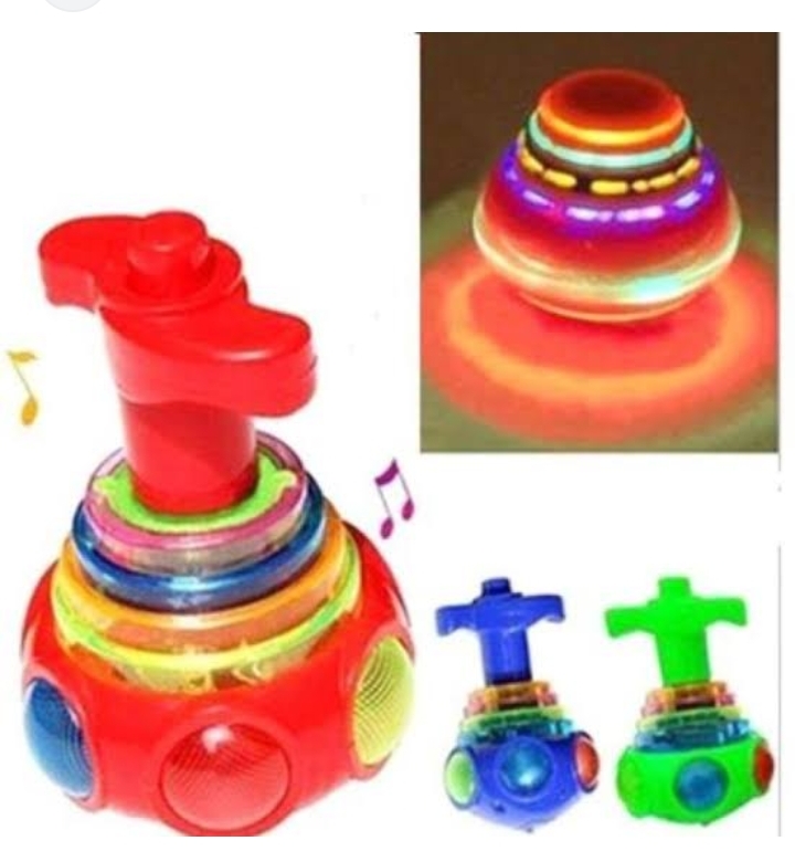 Spinning Top with Light and Music