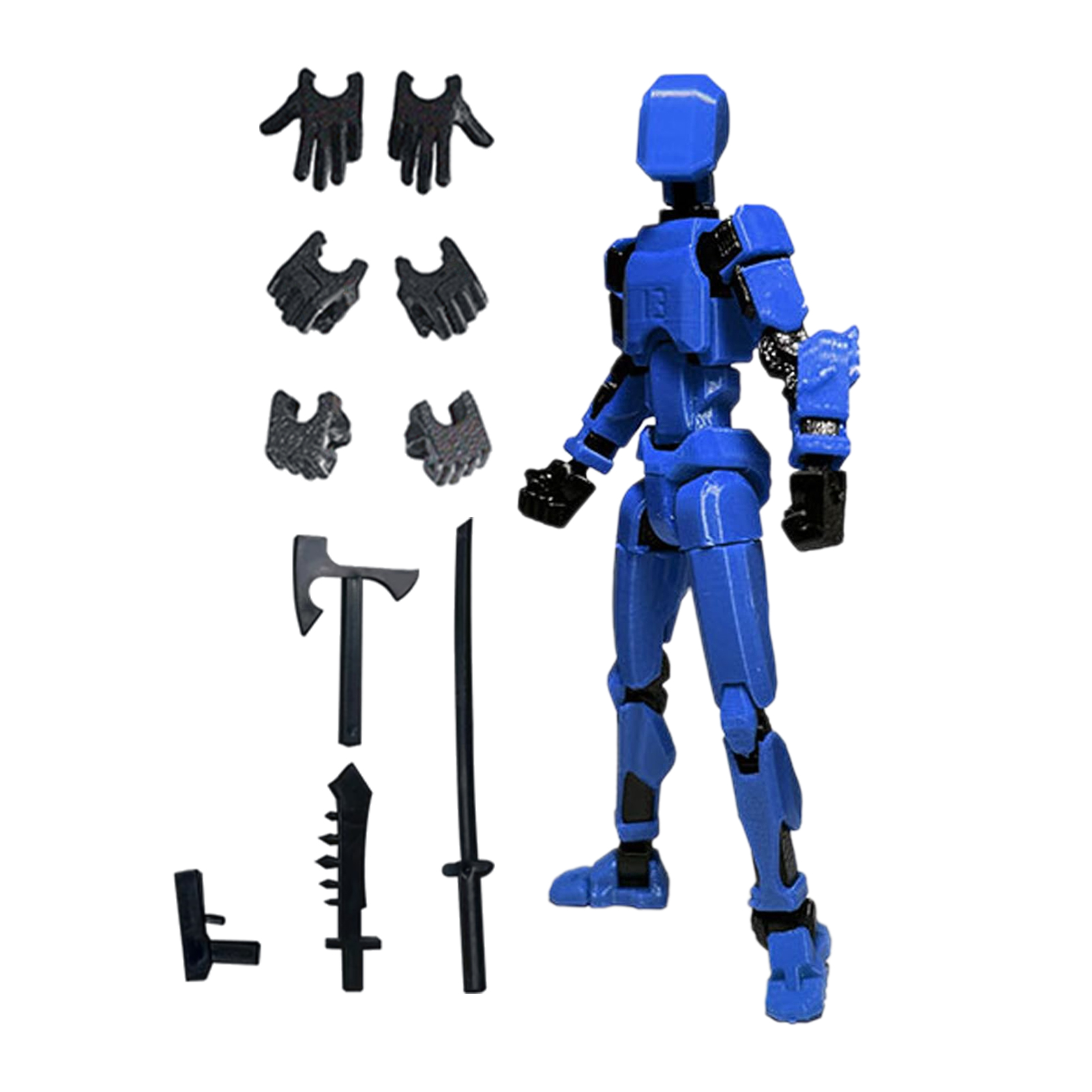 Multi-joint Movable Dummy Figure 3D Printed Poseable Fidget Model Adjustable Joint Stress Relief Desktop Ornament Hobby
