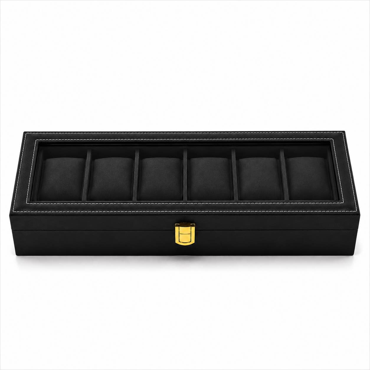 6 Grids Watch Box PU Leather Watch Case Holder Organizer Storage Box for Watches Display Best Gift Sams traders wholesale
