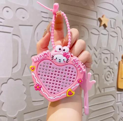 Crocodile Heart-Shaped Metal Bead Maze Ring Keychain | Mini Puzzle Fidget Toy for Kids | heart bead maze keychain crocodile finger puzzle toy brain teaser keychain mini maze game party favor school bag hanging accessory metal balls labyrinth travel game