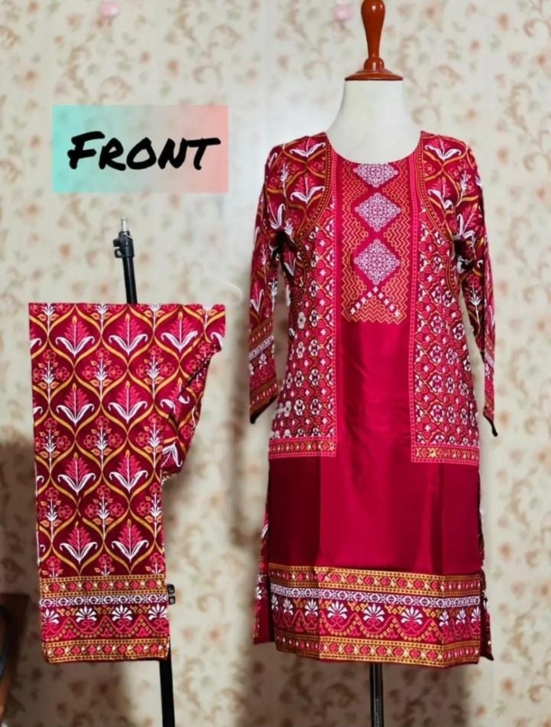 Samar's Fashion Summer Trendy New Arrival Stitched Fashionable Multicolor Printed 2pc Dress For Women and Young Girls