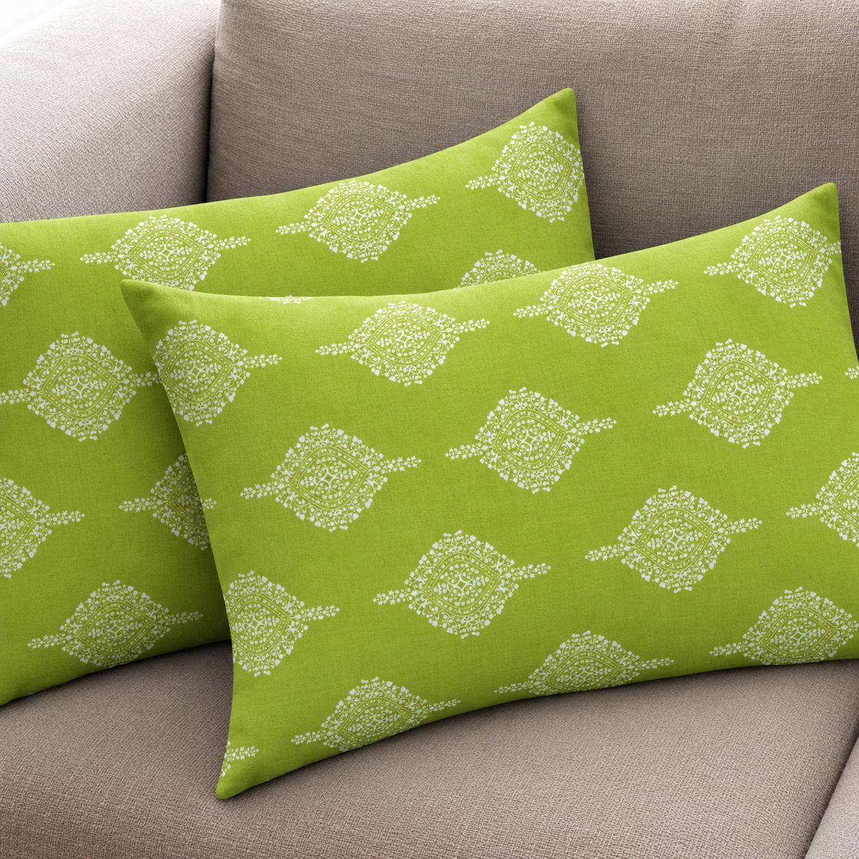Export Quality Pillow Covers Pack Of 2 Printed Takiya Cover Envelope Closure Elegant Designs Soft Cotton Pillow Cover