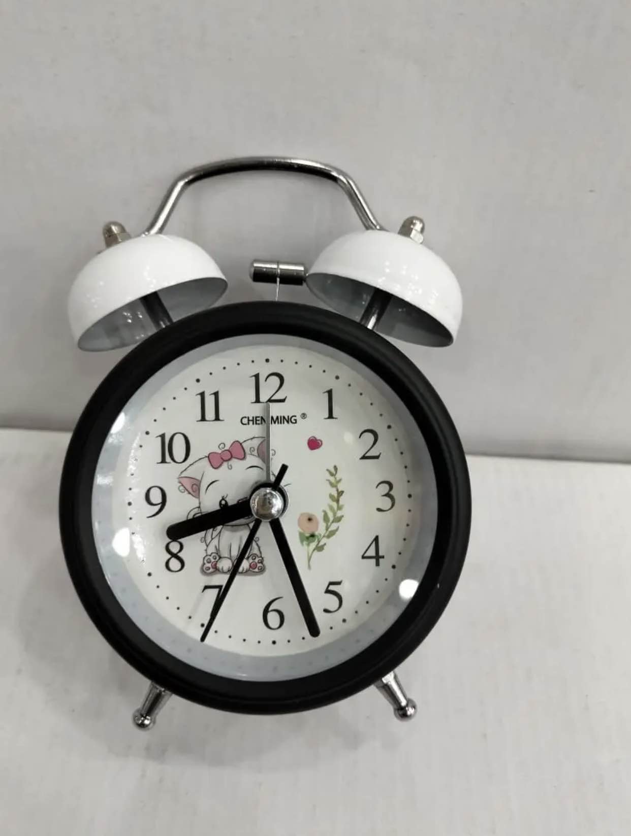 Mini metal clock with Alarm bell originally