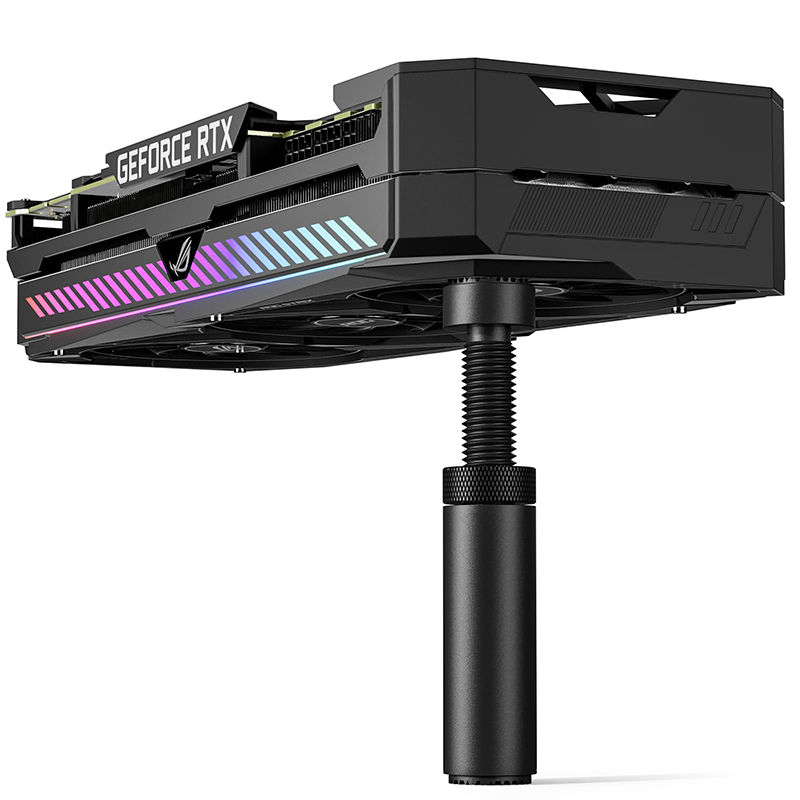 Graphics Card Holder Jack GPU Support Bracket All Aluminum Metal Magnetic Bottom Small Chassis Video Card Stander Anti Bending