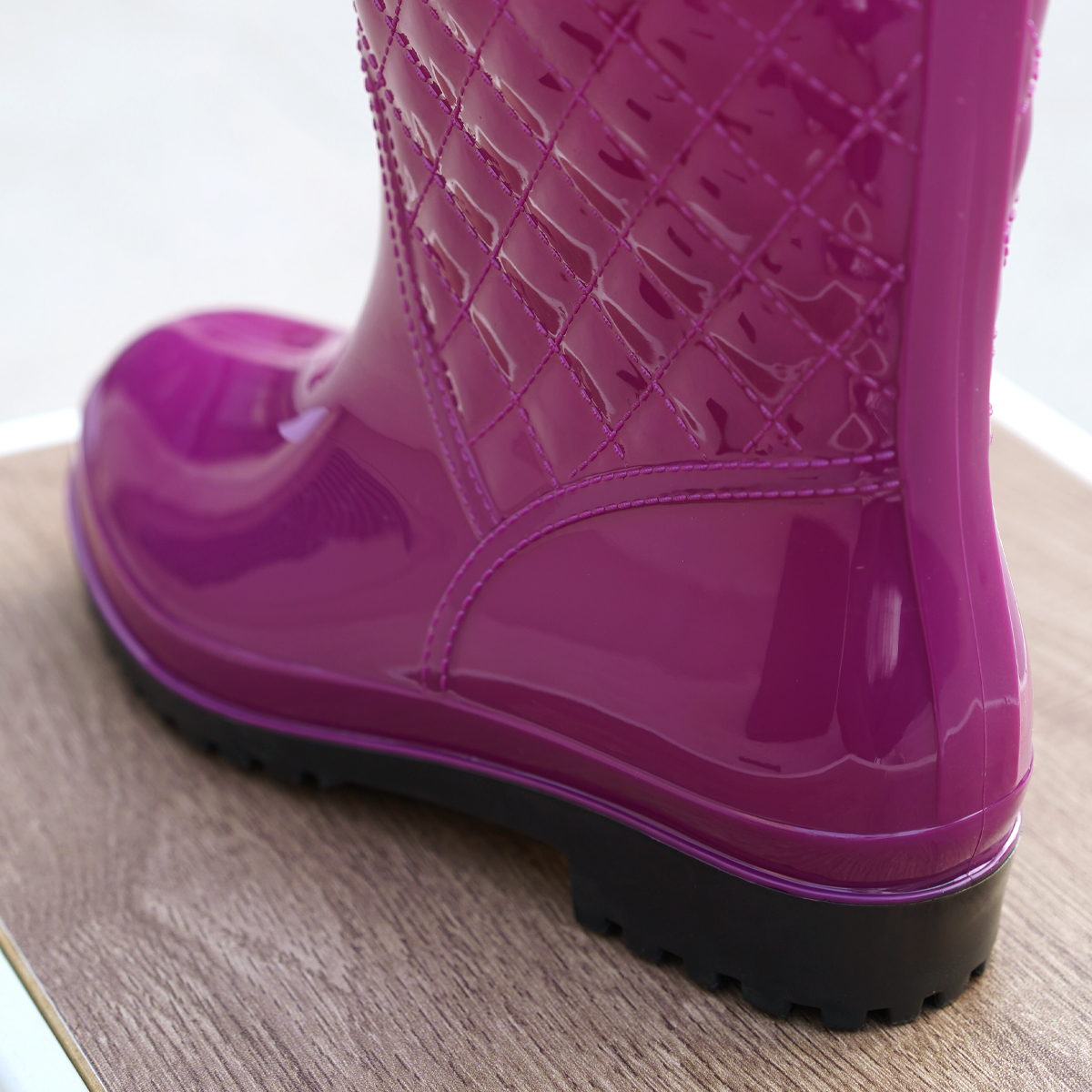 Minimalist Style Outdoor Work Kitchen Anti Slip Waterproof Drawstring Drum Mouth All Season Universal Women's Rain Boots
