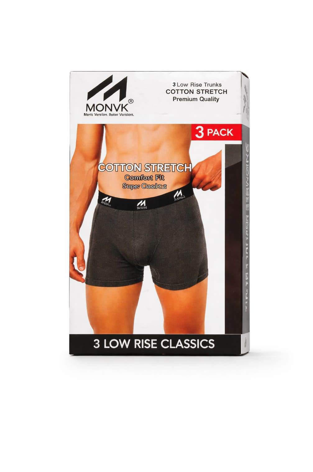 Underwear Boxer for men (Pack of 3) with pure cotton lycra premium quality materials very comfortable wearing through out year