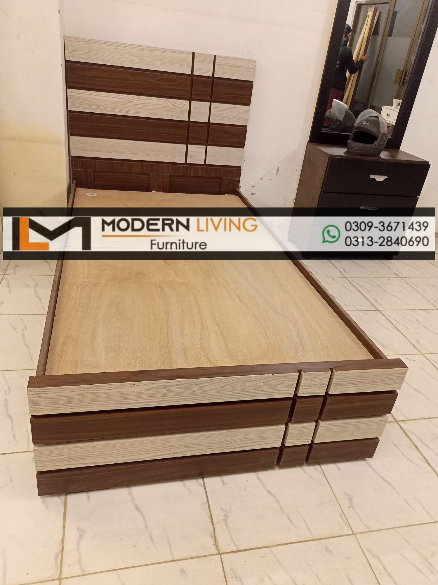Modern Single bed 4012 Customized