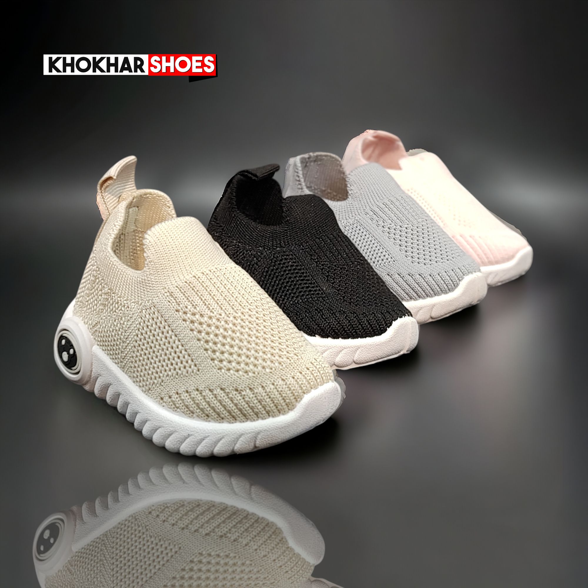Kids Shoes Solid Color Knitted Breathable Baby Girl Shoes Boys Sneakers Non-slip Student Shoes Children Tennis Shoes by Khokhar Shoes
