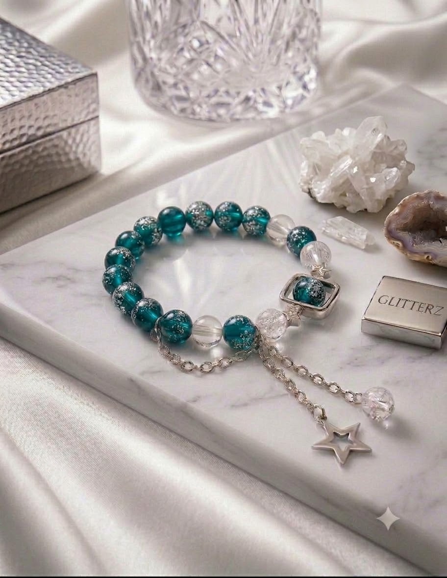 Luxury Handcrafted princess star charms Bracelet,Elegant Minimalist Jewelry for Women & Girls,Aesthetic korean Jewelry,Party Wear Bracelet,Charm Bracelet,Handcrafted adjustable Bracelet for Girls,Galaxy Bracelet,Trending Accessories,Gift for minimalists,