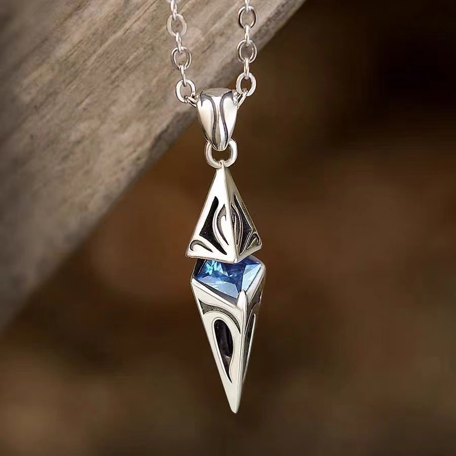 925 Sterling Silver Necklace Pendant 5A Zircon Personal Style for Women Wedding Engagement Jewelry Fashion  Party Wholesale