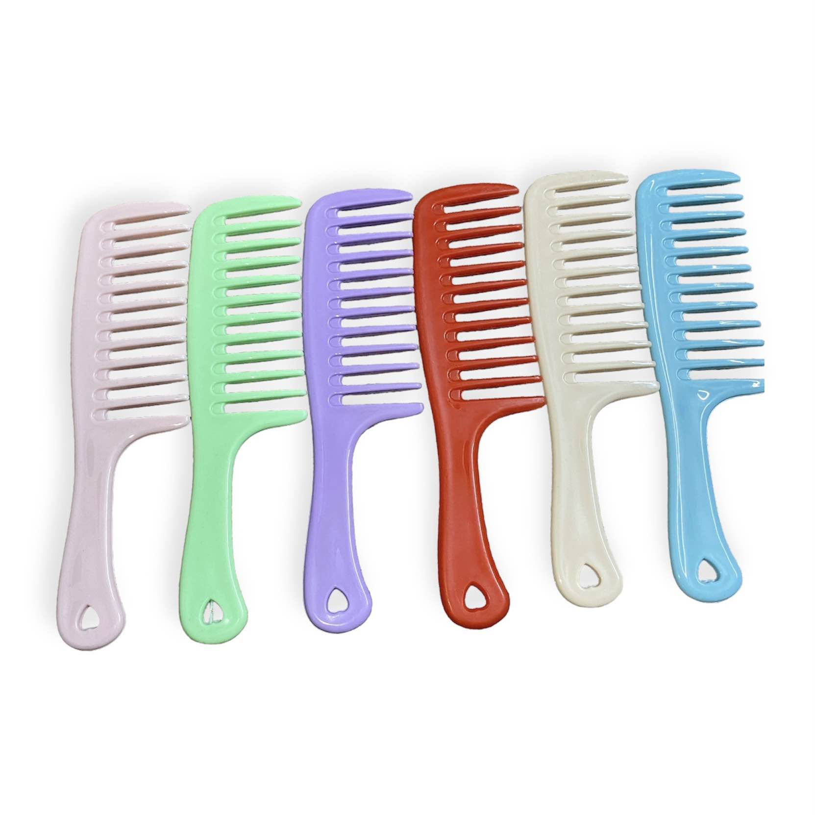 Hair Comb Afro Wide Tooth Comb For Detangling and Styling Plastic Comb For Men and Women Home and Salon