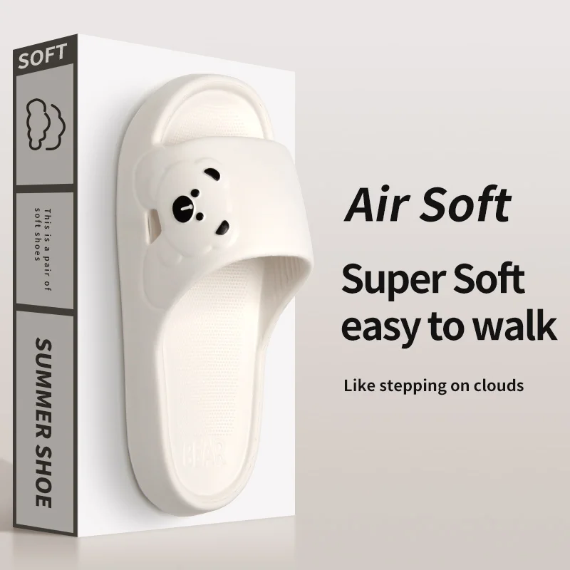 Summer Home Use EVA Slippers for Women Cute Cartoon Design Indoor Comfortable Slip-On Shoes