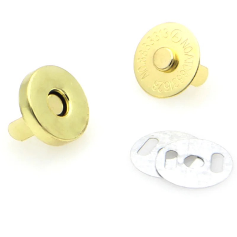 4x10sets/lot Magnetic Snap Fasteners Clasps Buttons Handbag Purse Wallet Craft Bags Parts Accessories Adsorption Buckle 18mm
