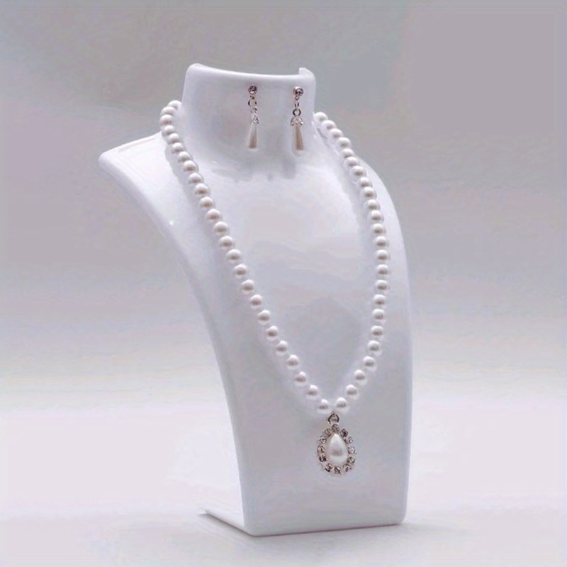 Simple Jewelry Display Stand for Necklace Pendant - Portrait Neck Jewelry Rack, Earring Storage Rack