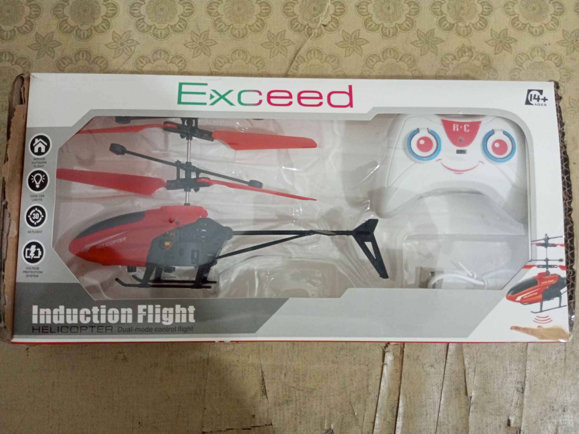New High-Speed RC Helicopter with Gesture-Sensing Flight and Chargeable Battery for Kids 14+ Years
