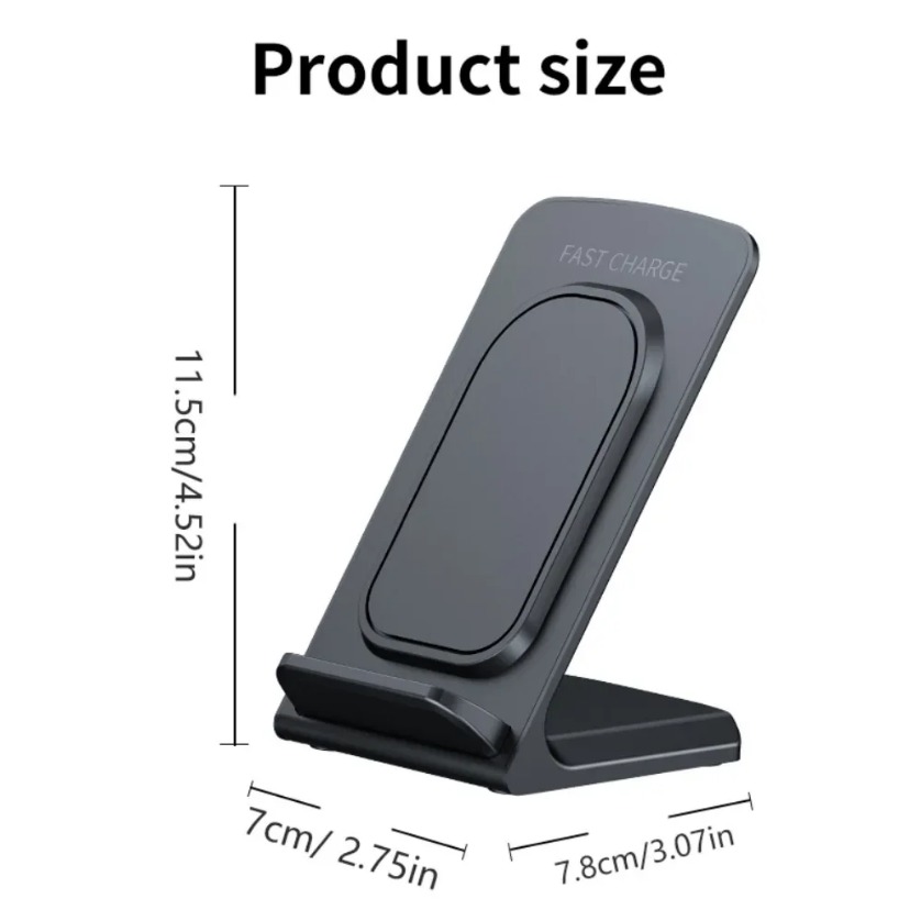 30W Phone Holder Dock Wireless Charger Stand For iPhone 16 15 14 13 12 Pro Max  S25  Fast Charging Station