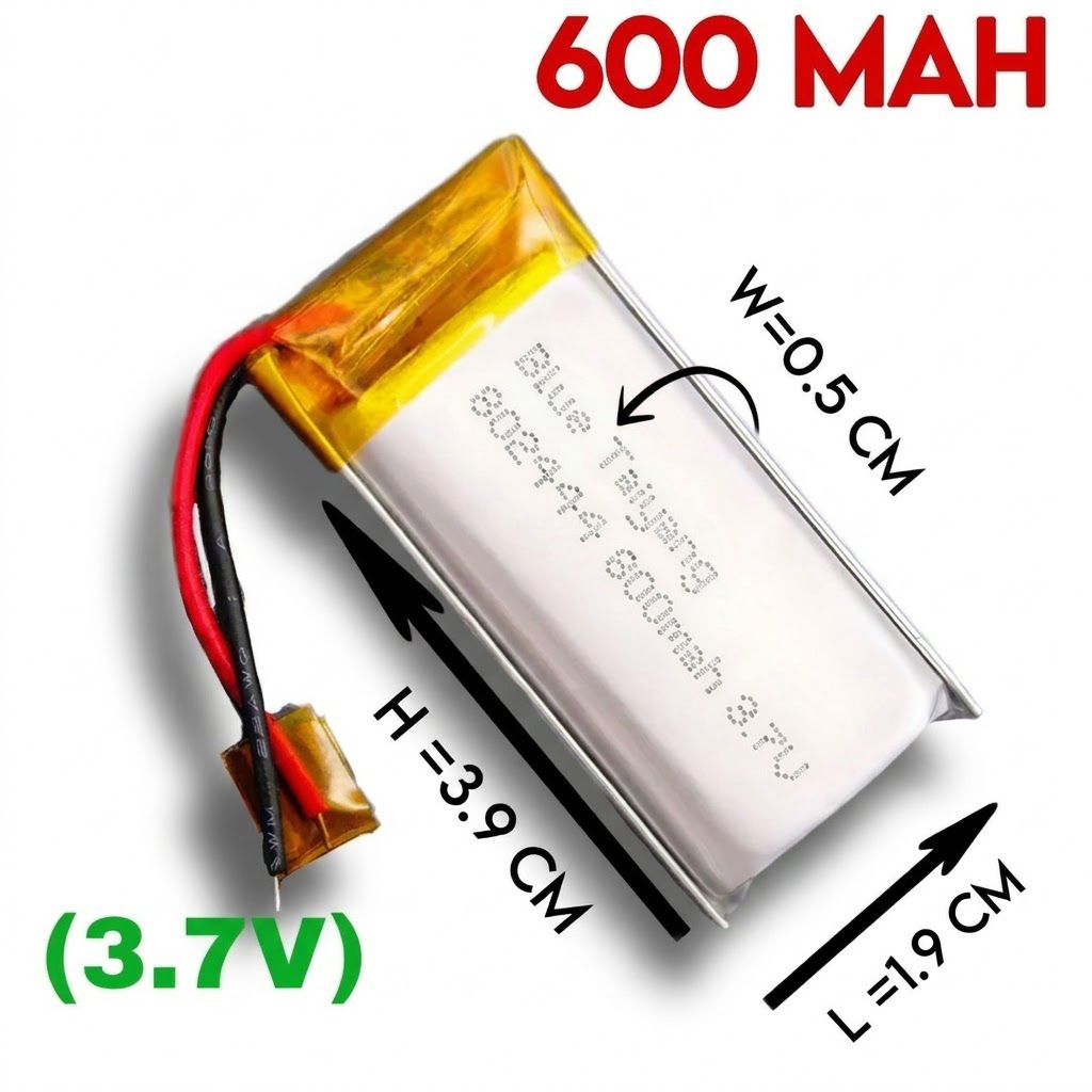 3.7V Mini Lithium Battery 125mAh: Compact Power for Small Devices and Electronic