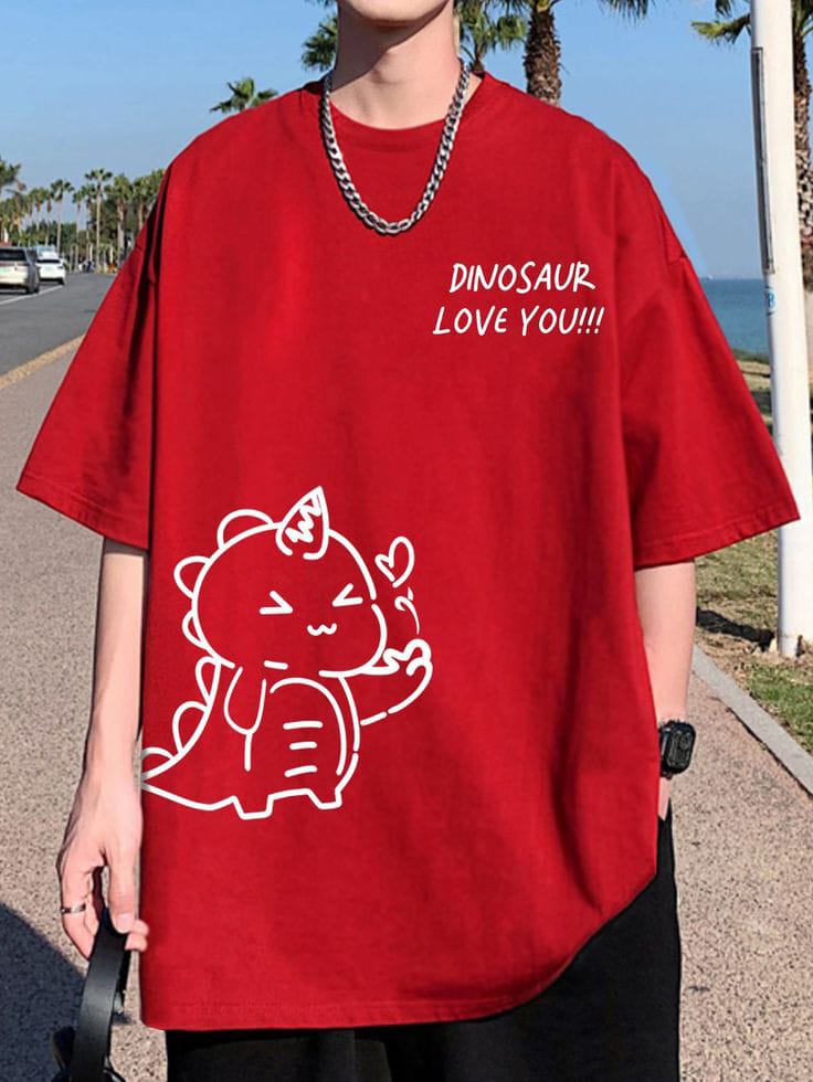 Half Sleeve T Shirt DTF Printed For Man's