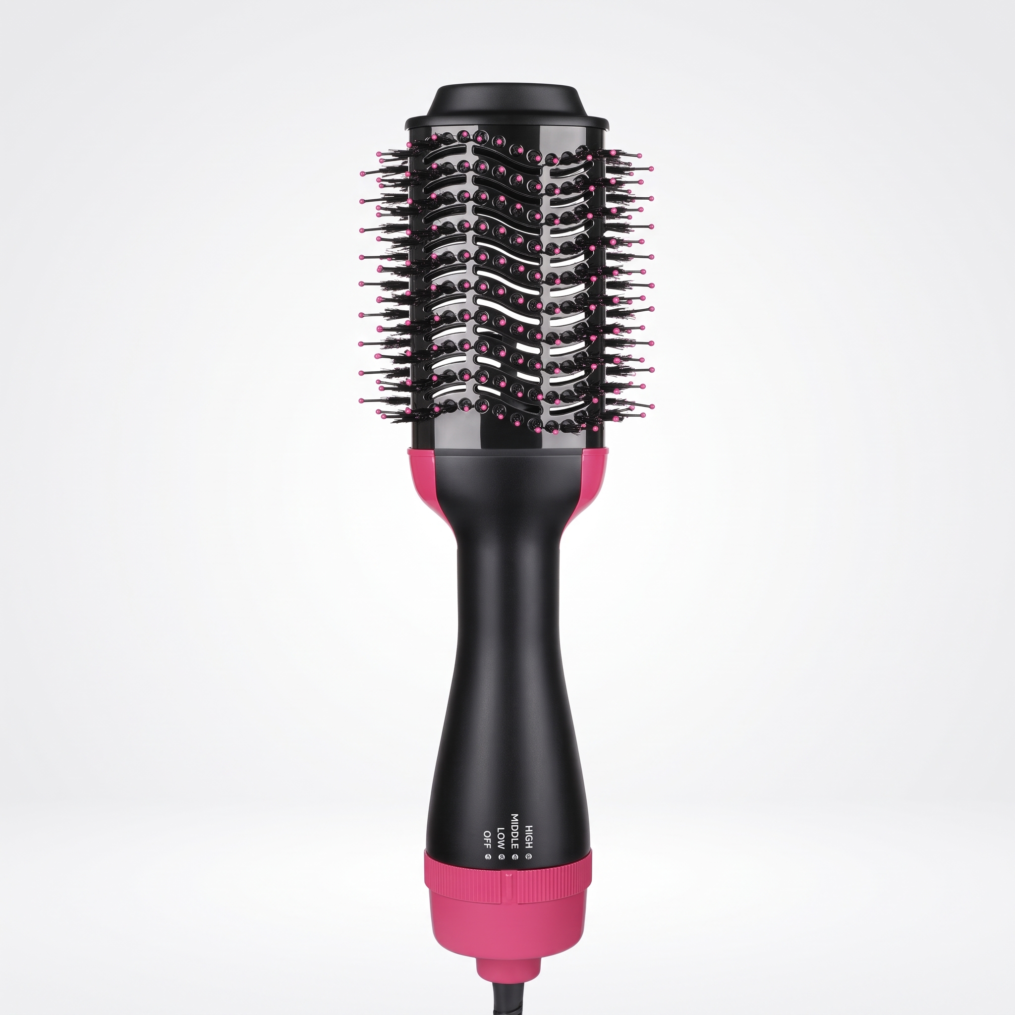 Titanium Ceramic Styling Dryer - 4-in-1 Hair Care Brush for Fast Drying, Shaping & Straightening