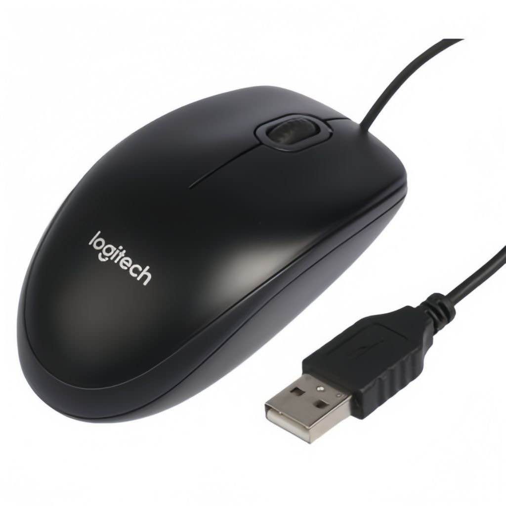 Logitech B100 USB Mouse Original | Wired Optical Mouse | Laptop PC Computer Mouse | Plug & Play