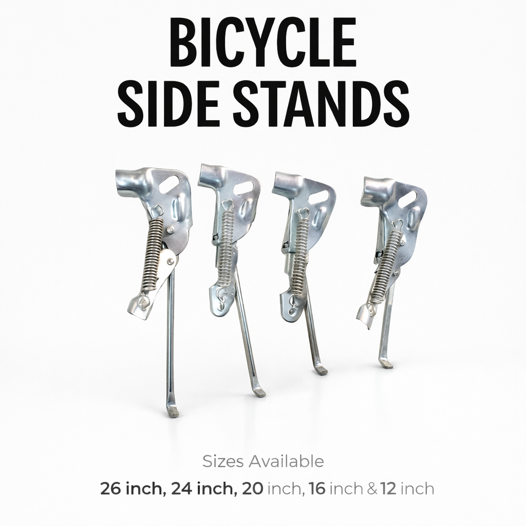 MTB Kickstand Bicycle with Lock | Cycle standing stand Side Stand Adjustable for All-Rear axle mounting Kick Stand for Parking Support | cycle standing stand