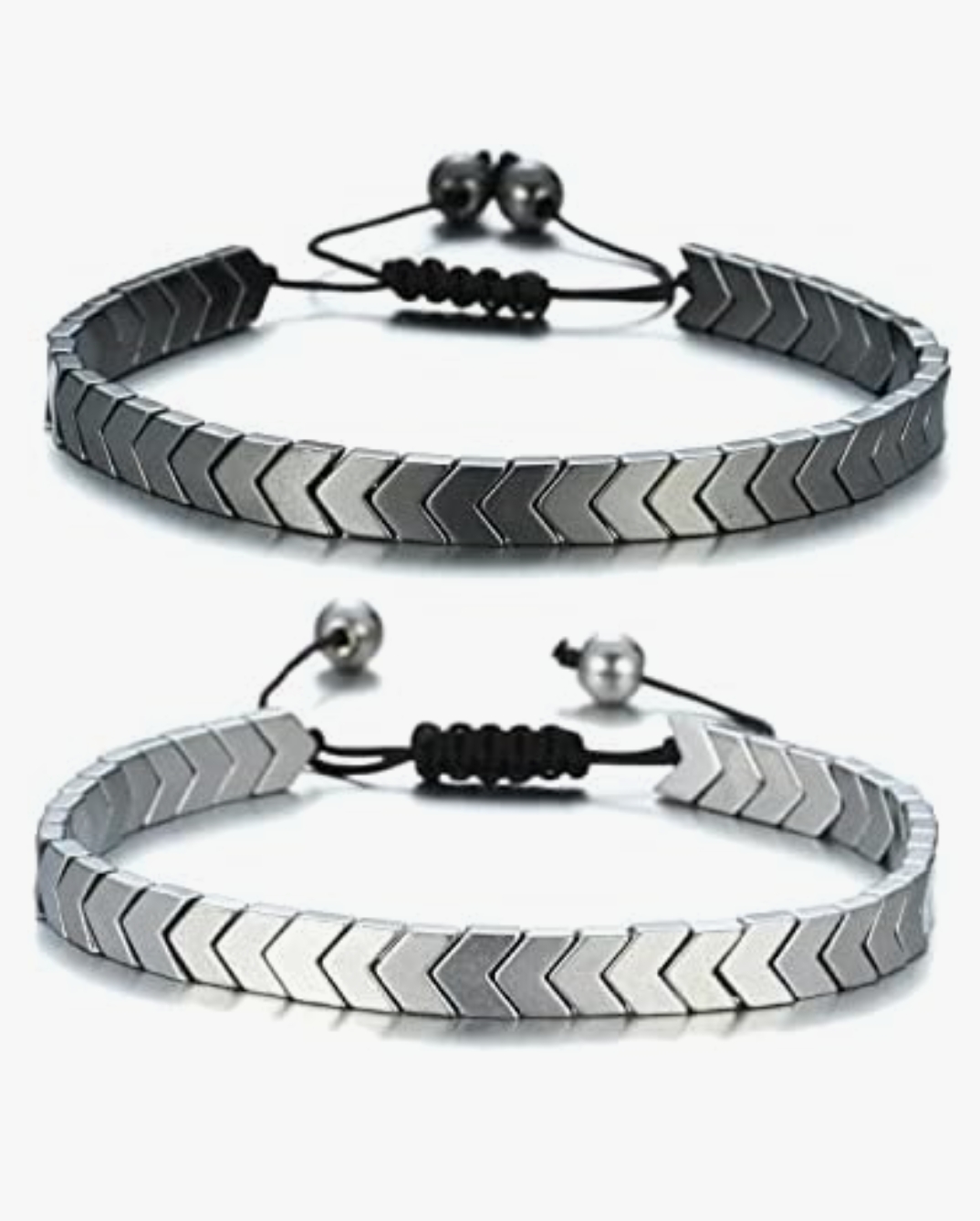2025 Hot Selling Fashion Hematite Arrow Shap  No-Magnetic Therapy Weight Loss Healing Bracelets Charm Men /Women-Top Fashion High Quality Arrow Alloy Metal Cuff Braclate For Men And Women