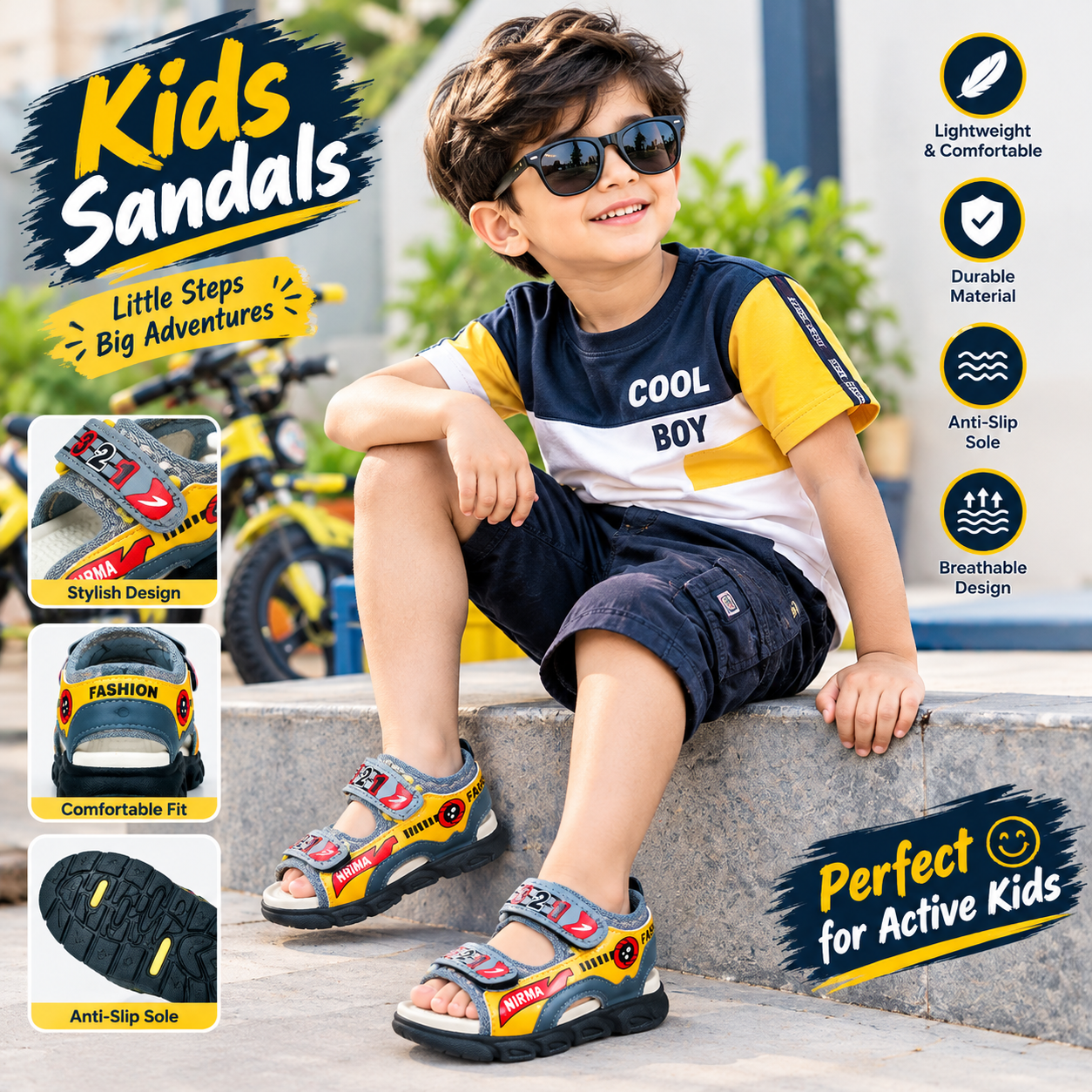 Kids Sandals premium quality footwear Branded HIGH QUALITY-JO-252