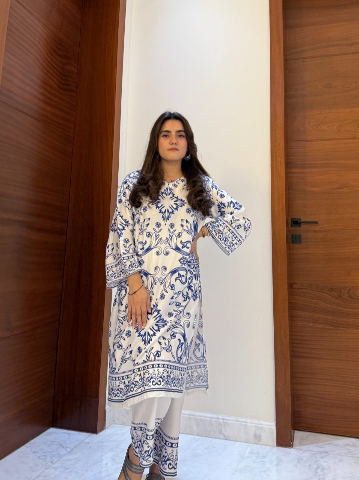 Stylish Collection Stitched New Arrival Printed 2pc Dress for women