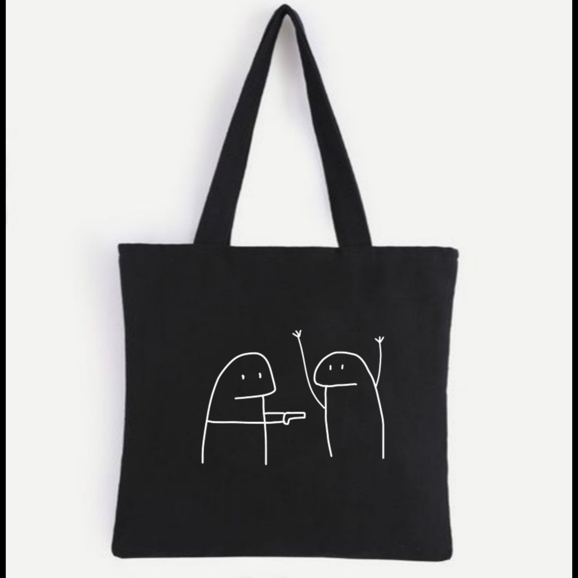 tote bag for girls and women 💯 cotton black tote bag