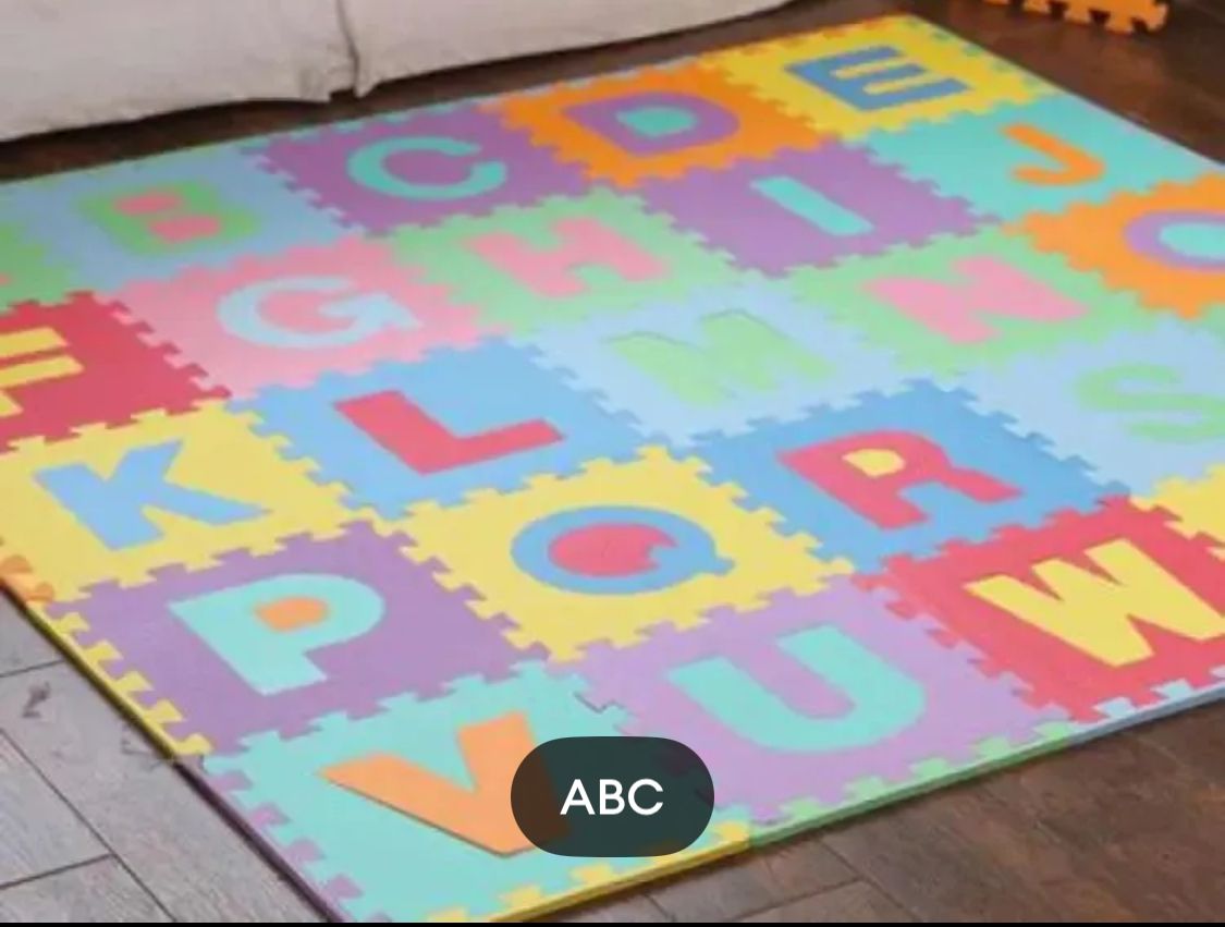 1 X 1 Feet ABC Alphabets Puzzle Foam Floor Mat for kids 26 Pcs 29cm x 29cm