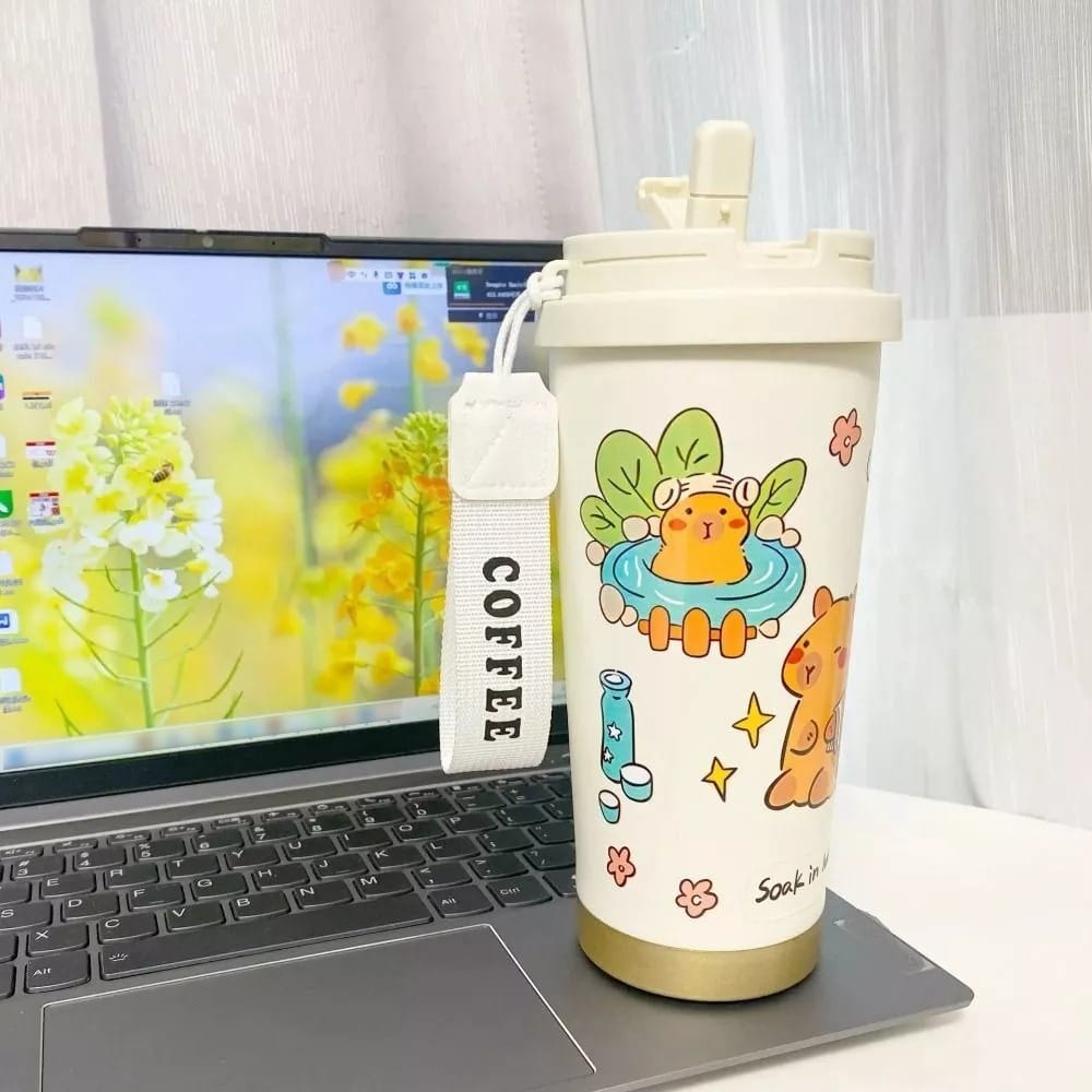 Cute Bear Transparent Glass Cup