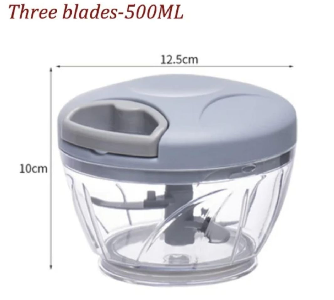 Manual Chopper / Speedy Chopper / Hand Chopper / Manual Chopper / Hand Cutter / Food Processor / 900ML with 5 Blades / 500ML with 3 Blades