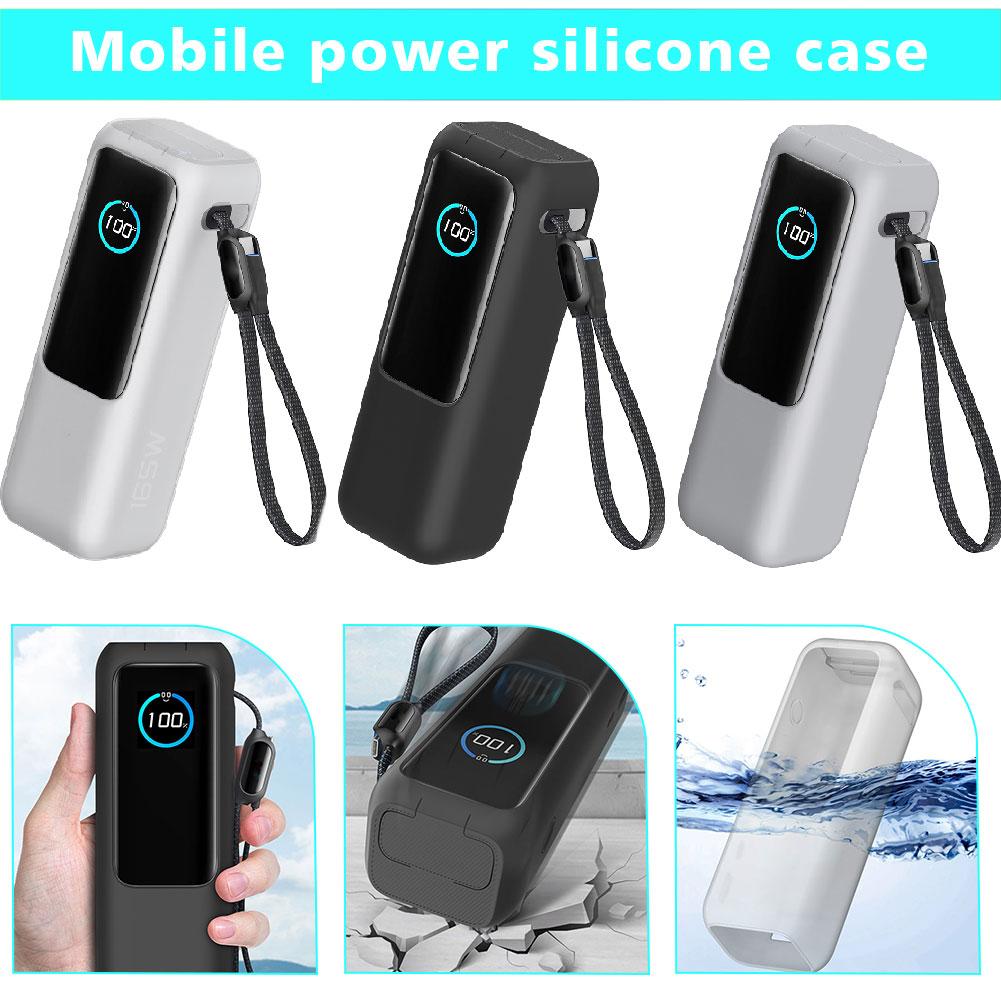 For Anker Zolo 25000mAH 165W Power Bank Silicone protective cover Anti-collision And Anti-touch 360° All-round Protection